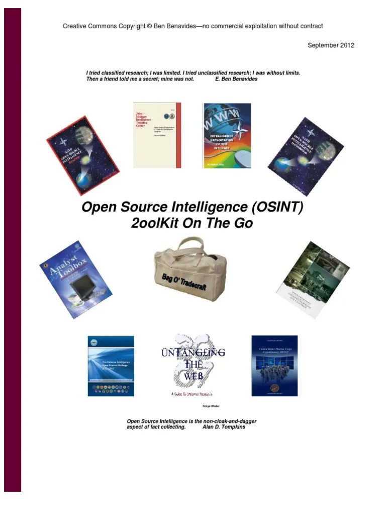 OSINT Tool Kit Byte Military Intelligence