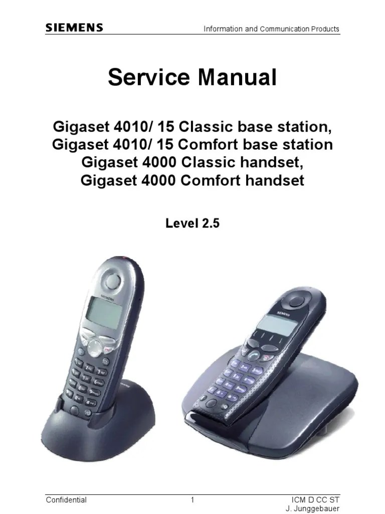 Gigaset 40xx Service Manual L2.5 v2.1 | PDF | Telephone | Soldering