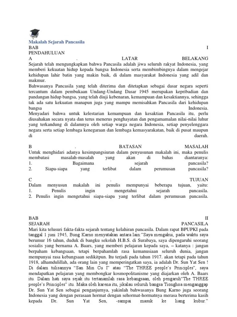 Makalah Sejarah Pancasila