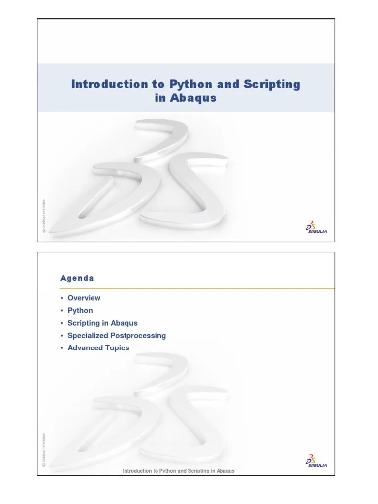2 Python and Scripting Summary Scripting Language
