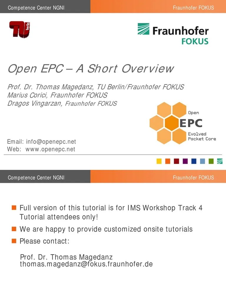 Open EPC Tutorial Ip Multimedia Subsystem Lte