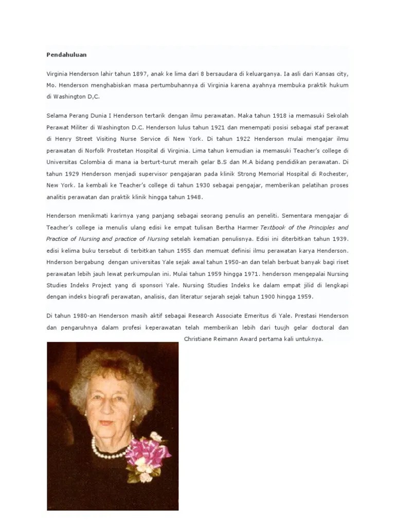 Biografi Virginia Henderson – Beinyu.com