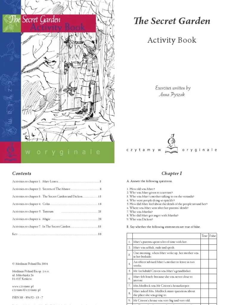 The.secret.garden Activity book The Secret Garden Nature Prueba