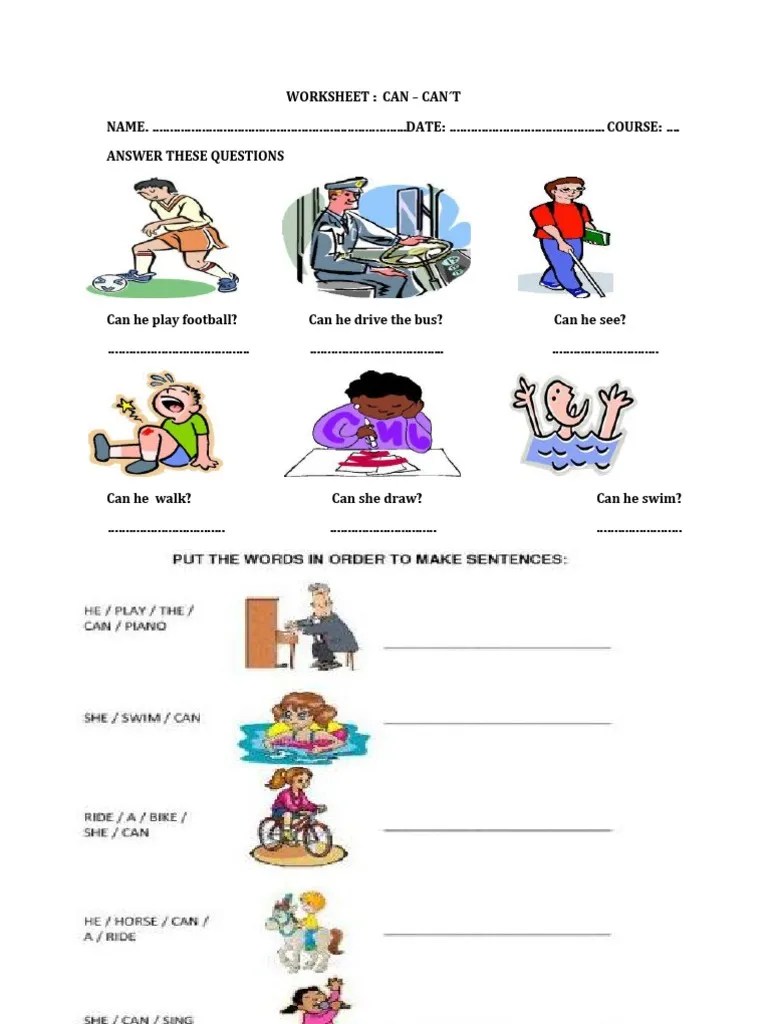 CAN.CAN´T.EXERCISES