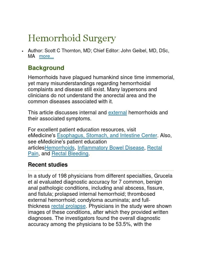 Hemorrhoid Surgery.docx Hemorrhoid Surgery