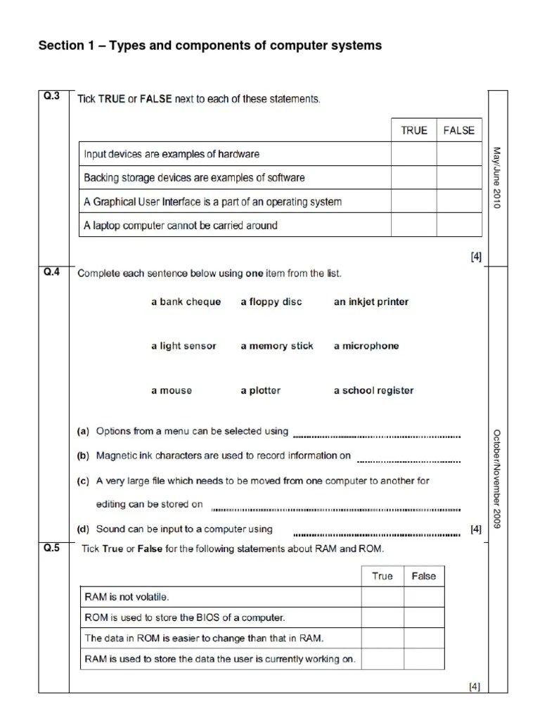 CAIE IGCSE Ict 0417 Practical Revision Notes ZNotes