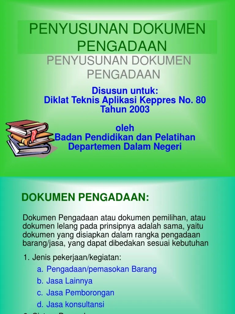 Penyusunan Dok Lelang 80 | PDF