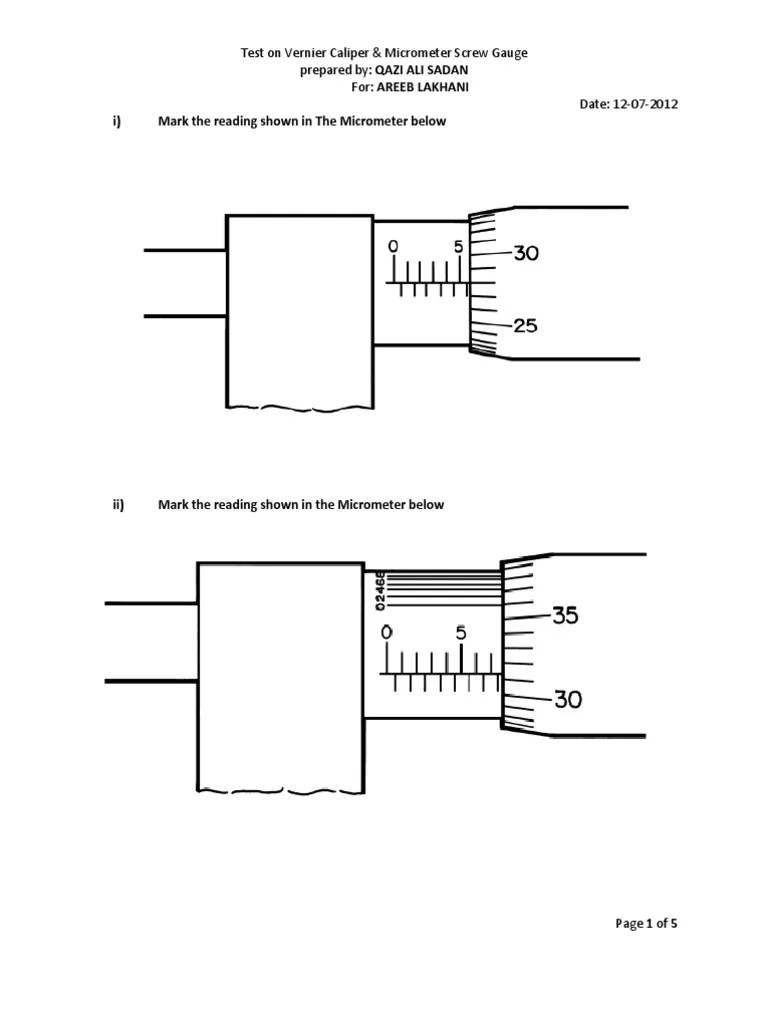 Vernier Caliper Reading Worksheet Pdf Maryann Kirby's Reading Worksheets
