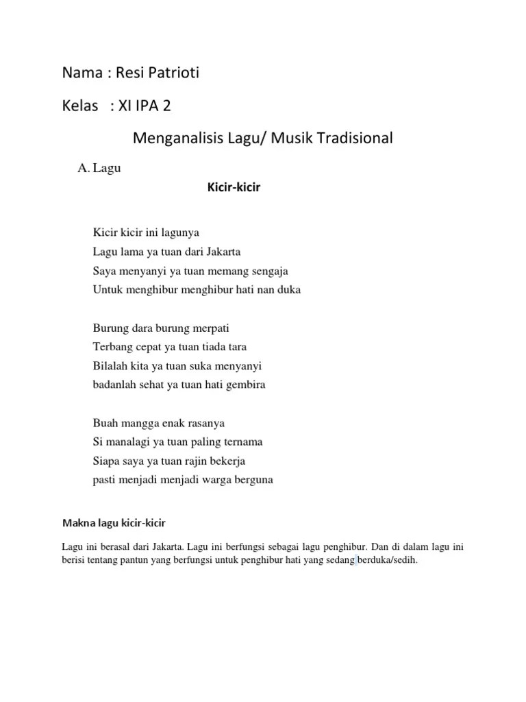 Menganalisis Lagu | PDF