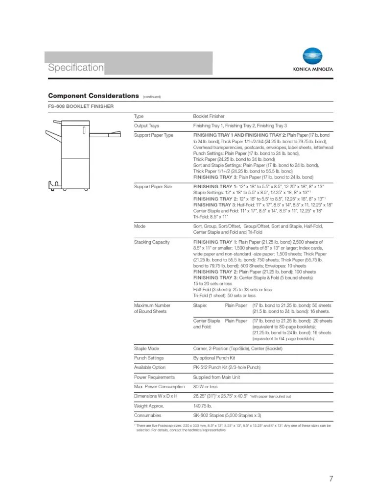 FS 608 Spec Guide V8 Paper Technology