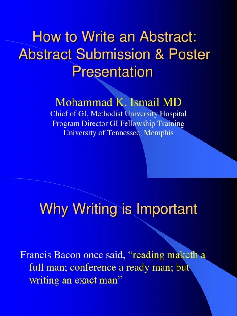 Abstract Case Report Abstract (Summary)