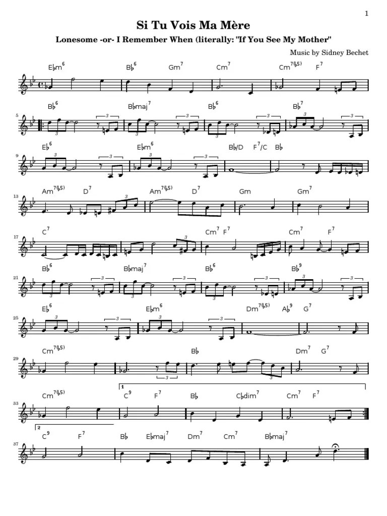 Sidney Bechet Si Tu Vois Ma Mere Divertissement (Général) Prueba