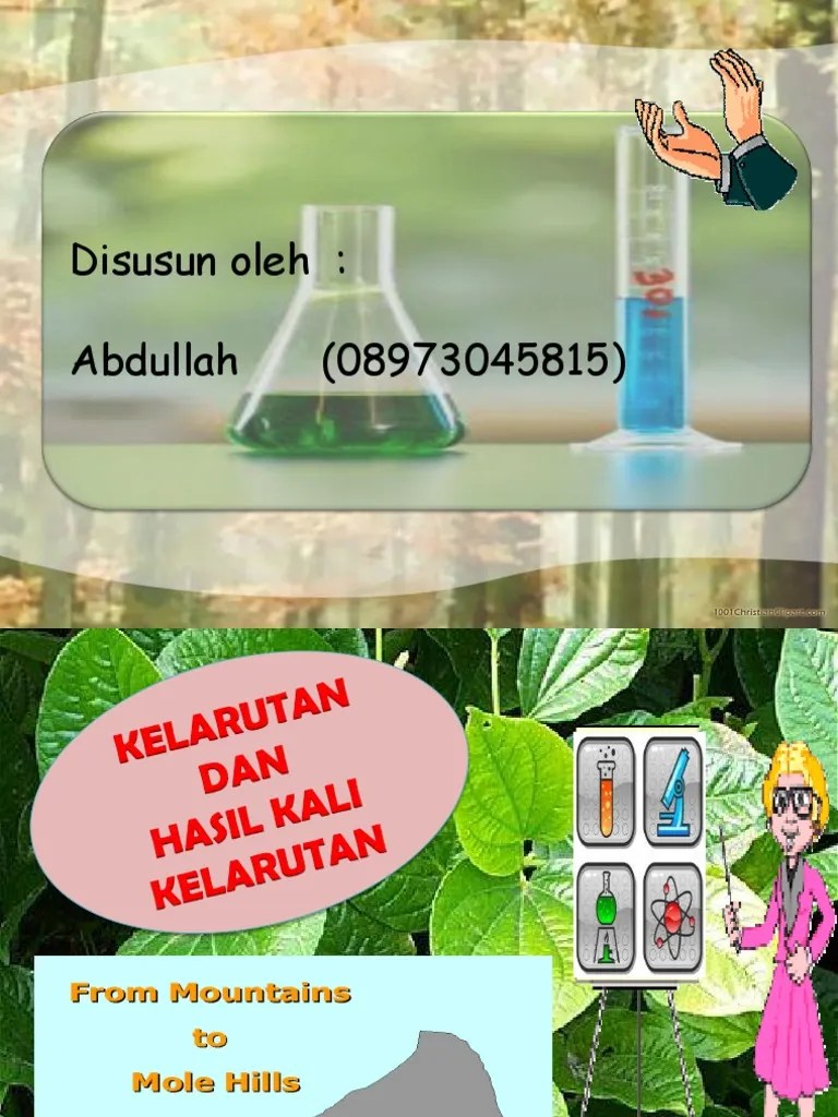 Kelarutan Dan Hasil Kali Kelarutan