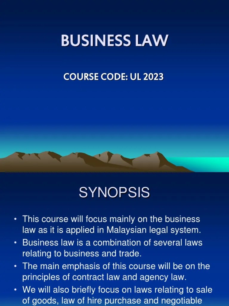 Business Law Chapter 1 Offer And Acceptance Common Law