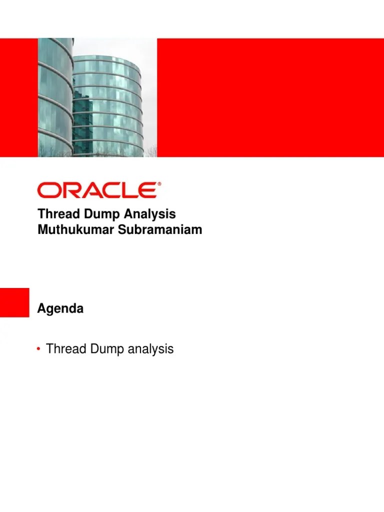 logic Thread Dump Analysis PDF Thread Information