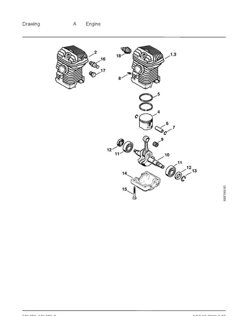 Stihl ms250-ms250c Chainsaw | Throttle | Carburetor