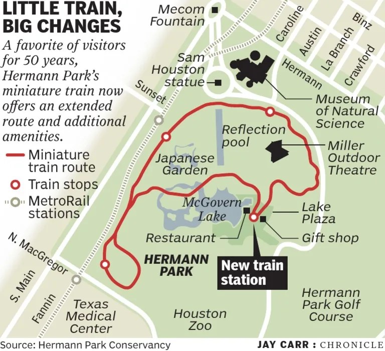 A favorite of visitors for 50 years, Hermann Park’s miniature train now