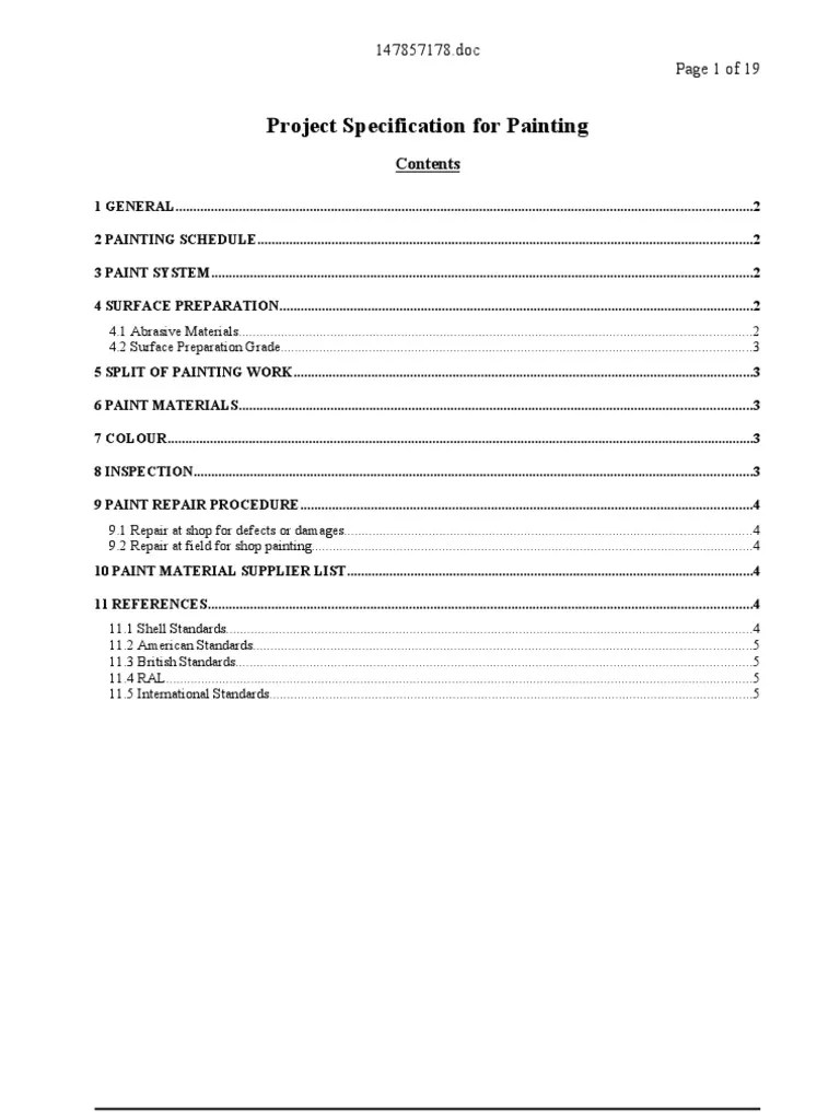 Painting Specification.doc Epoxy Galvanization