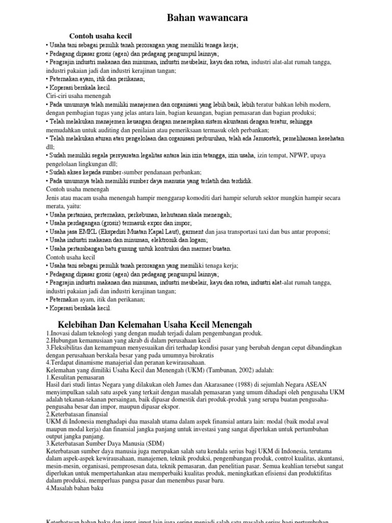 Contoh Teks Wawancara Dengan Ibu Rumah Tangga Berbagai Teks Penting