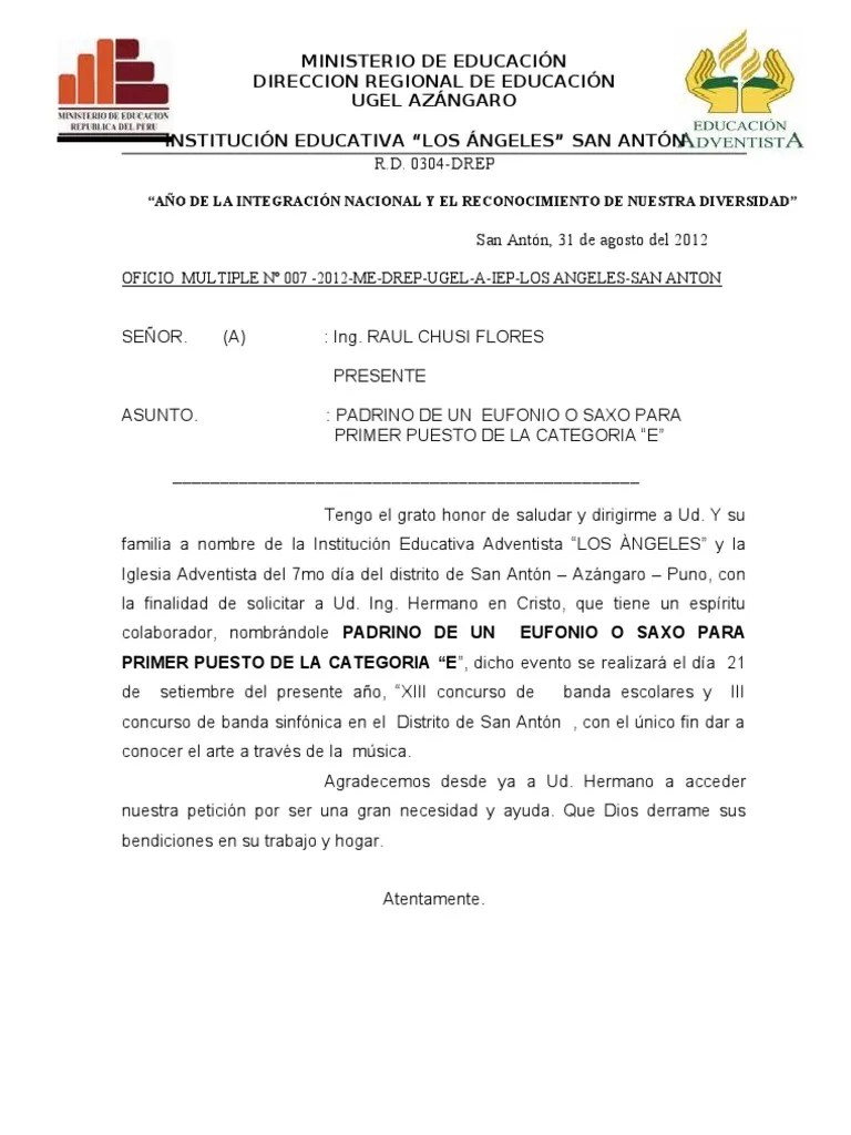 Carta Para Solicitar Padrino De Graduacion Recipes Pad b