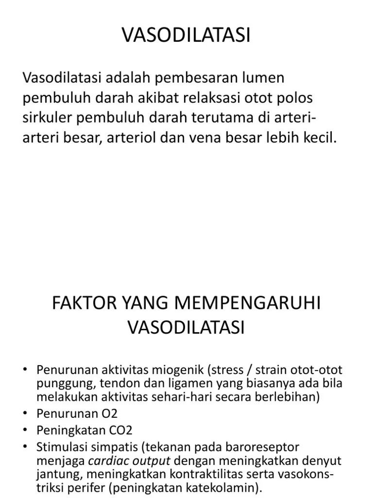VASODILATASI