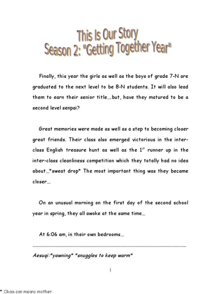 This Is Our Story Manga-Style 2 | PDF | Leisure