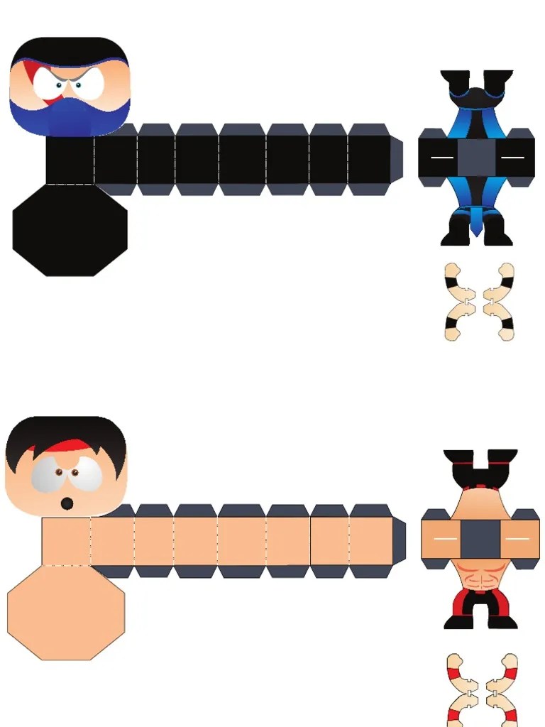 Paper Toy Mortal Kombat