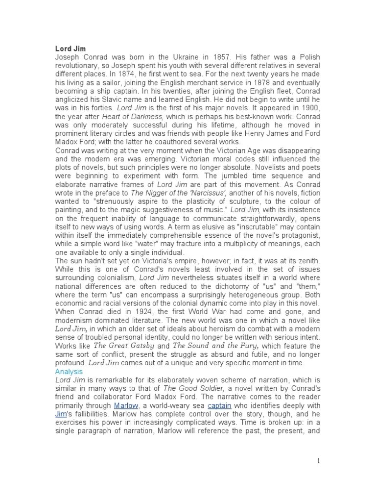 Lord Jim PDF Lord Jim Joseph Conrad