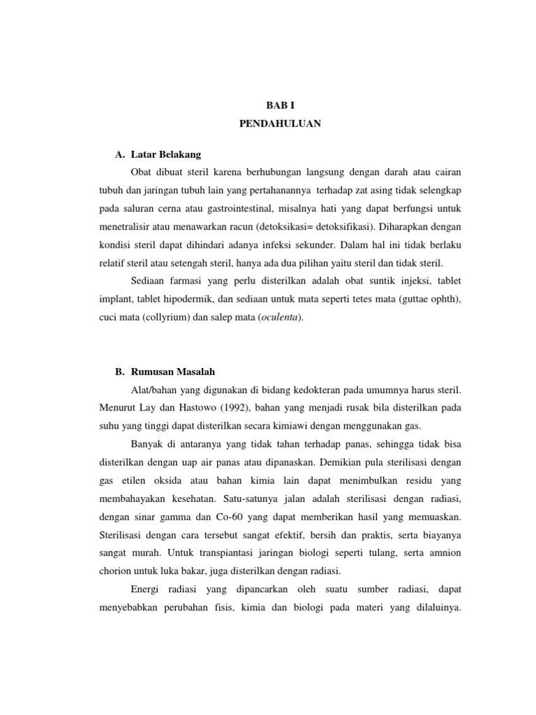 Sterilisasi Alat Dan Bahan
