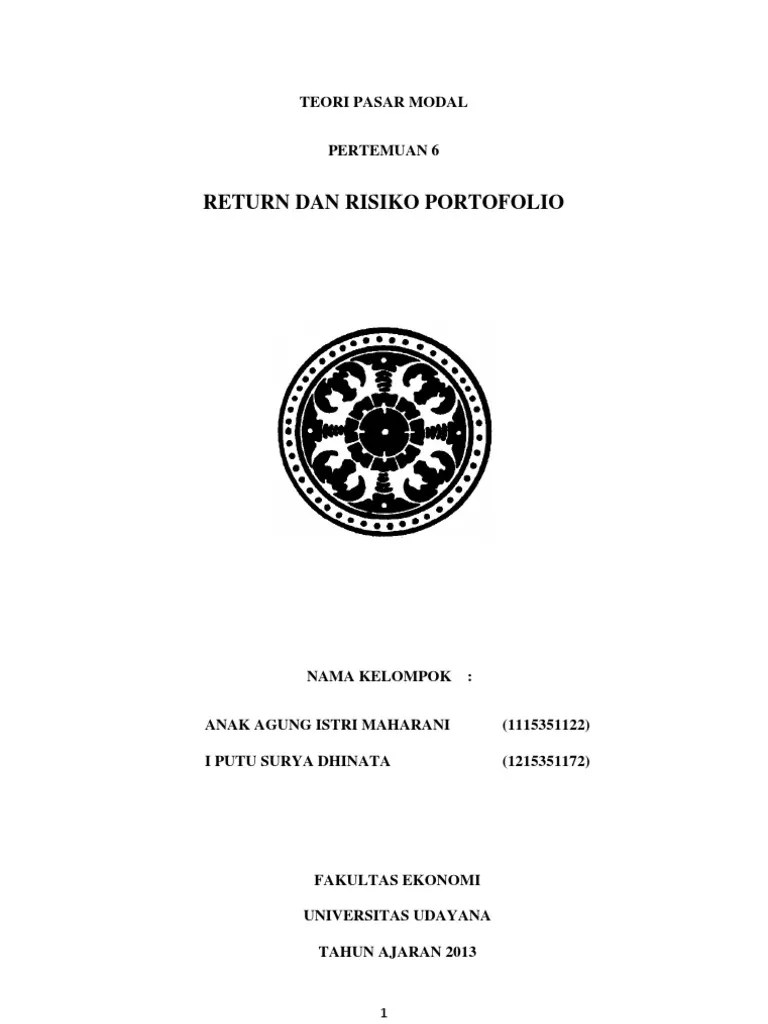 Return Dan Risiko Portofolio
