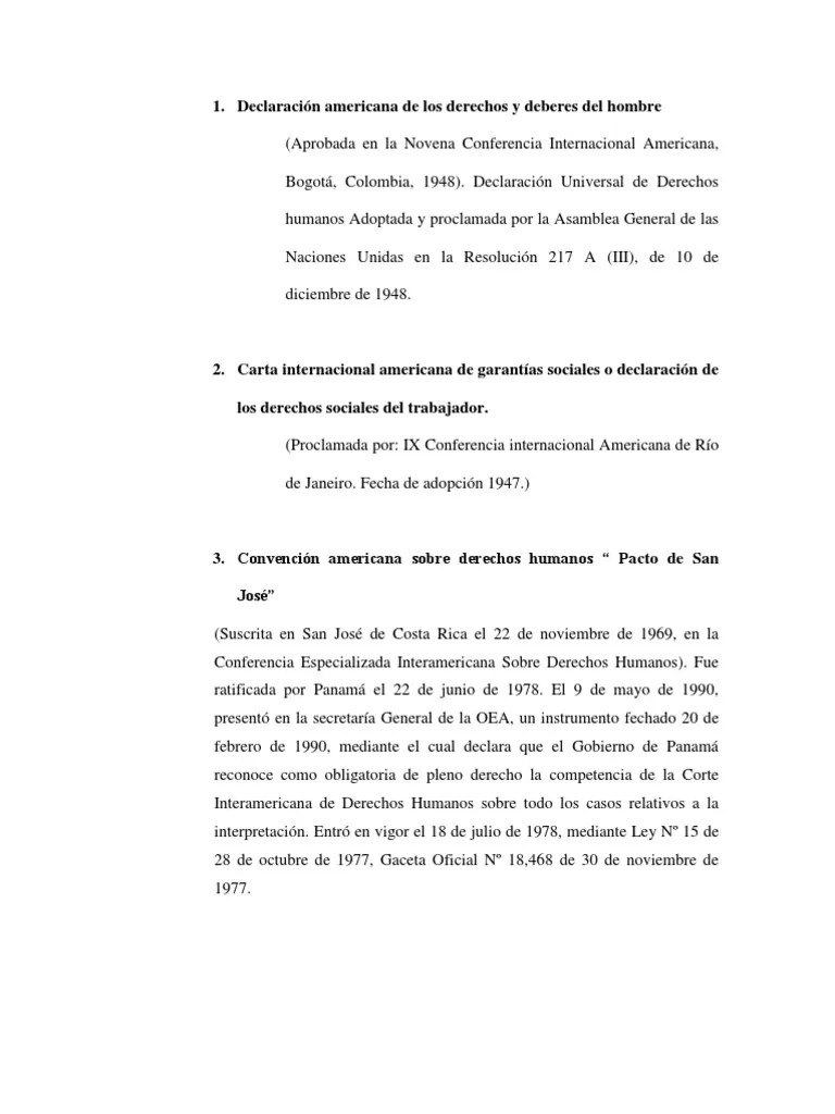 Declaración Americana de Los Derechos y Deberes Del Hombre PDF