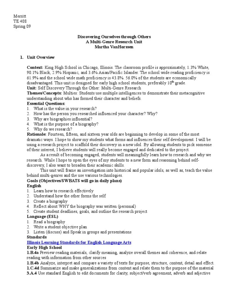 Illinois Learning Standards For English Language Arts | PDF