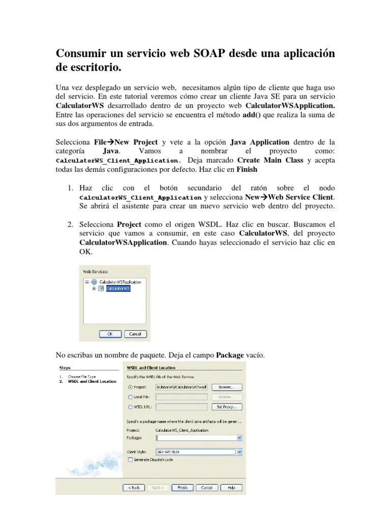 Consumir Un Servicio  SOAP Desde Una Aplicación de Escritorio PDF