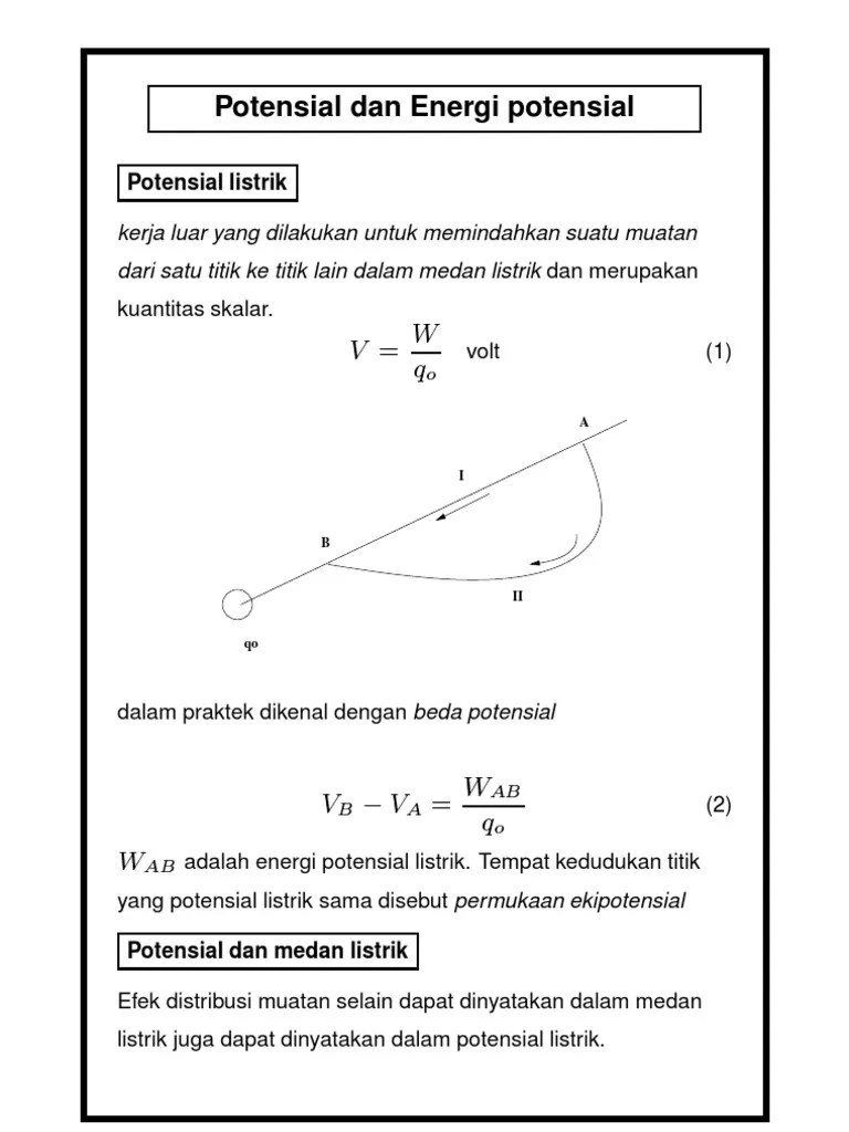 Contoh Soal Beda Potensial Listrik Kunci Ujian