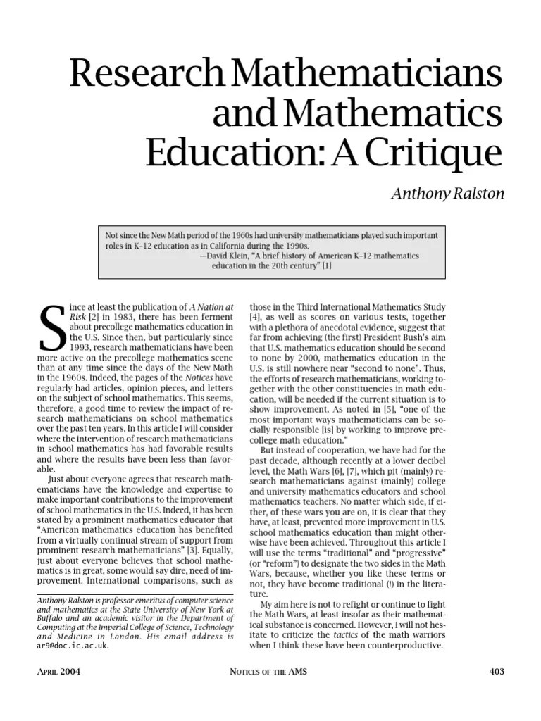 Mathed 1 PDF Teaching Mathematics Curriculum