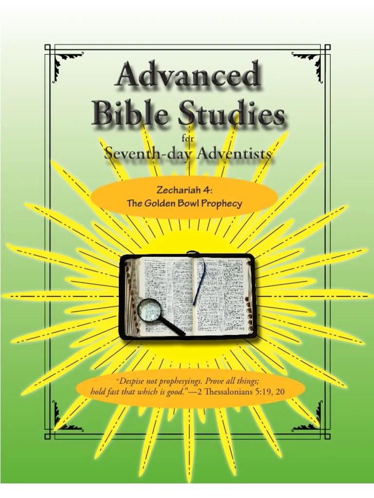 Zechariah Chapter 4 The Golden Bowl Prophecy Bible Free 30day