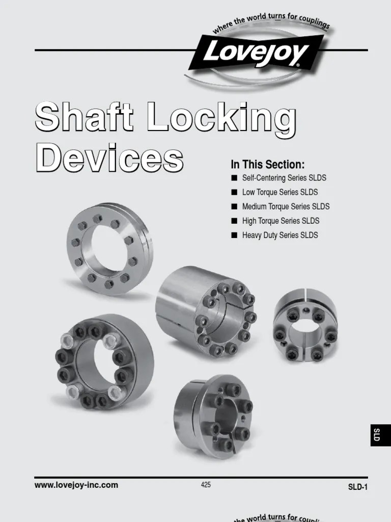 Shaft Locking Device PDF Gear Transmission (Mechanics)