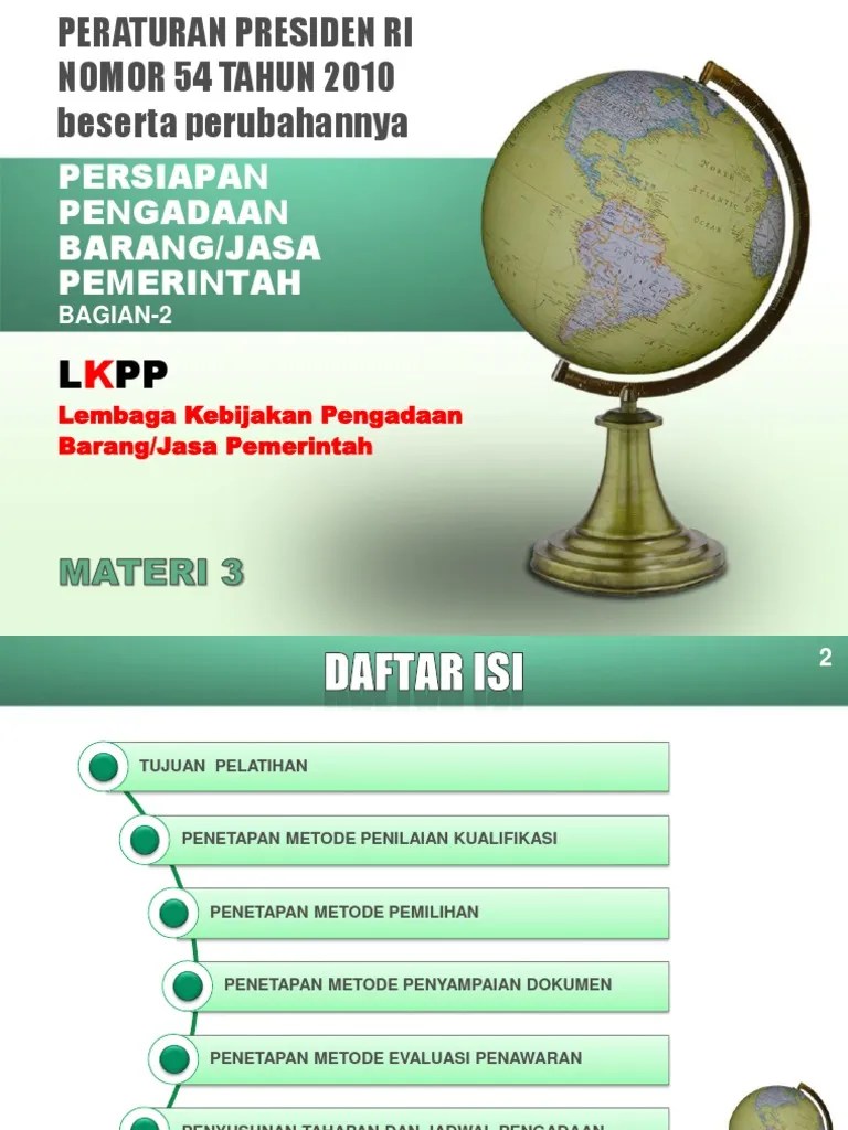 PPBJModul 03 Pengatar Pengadaan Barang dan Jasa Pemerintah