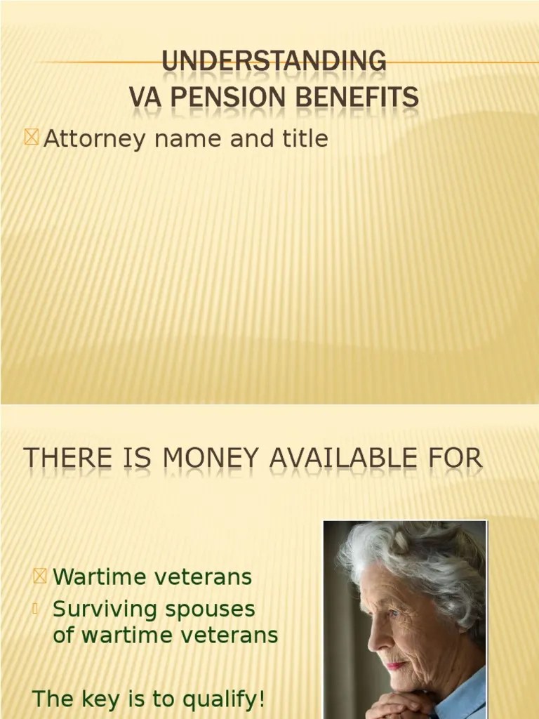 UnderstandingVAPension PDF United States Department Of Veterans