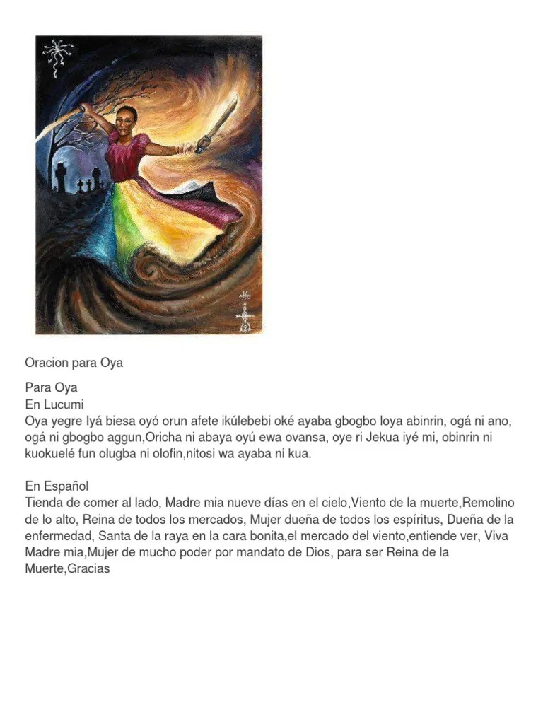 Oracion Para Oya