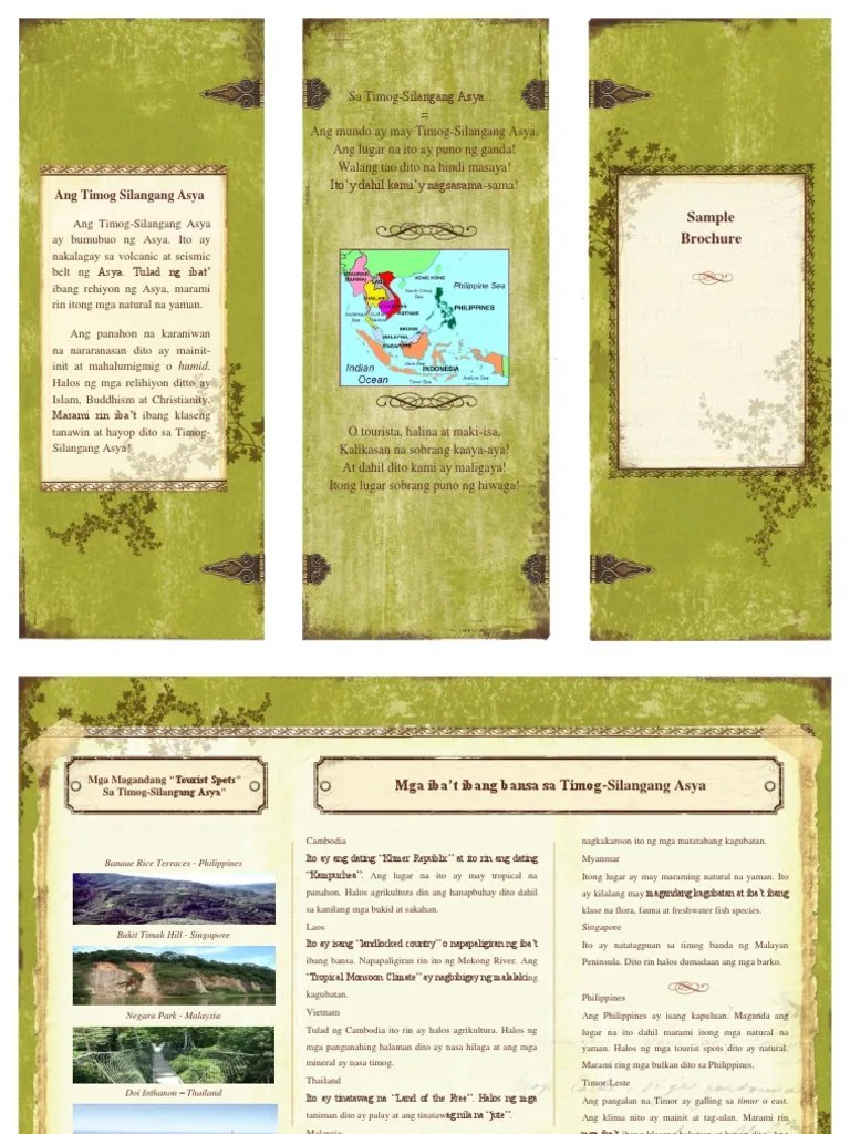 Sample Brochure (Tagalog)