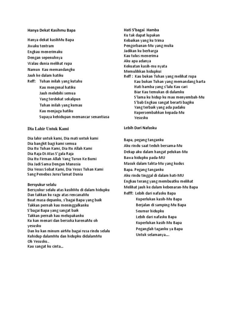 Bapaku Yang Baik Kau Sangat Kucinta