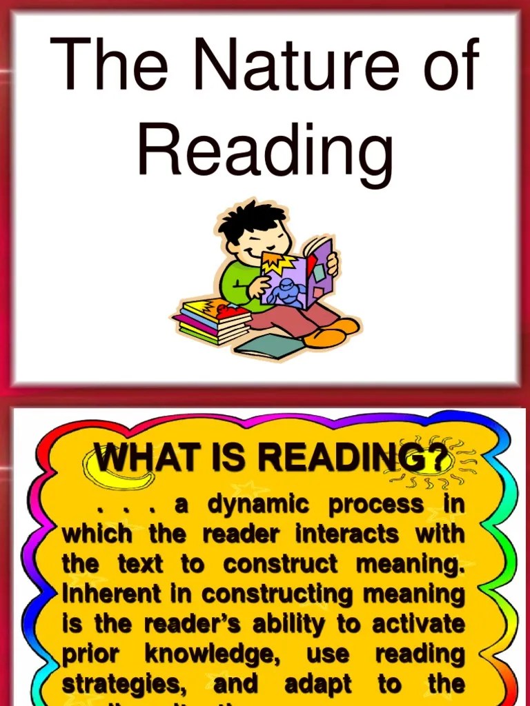 The Nature of Reading2003 Reading Comprehension Reading (Process)