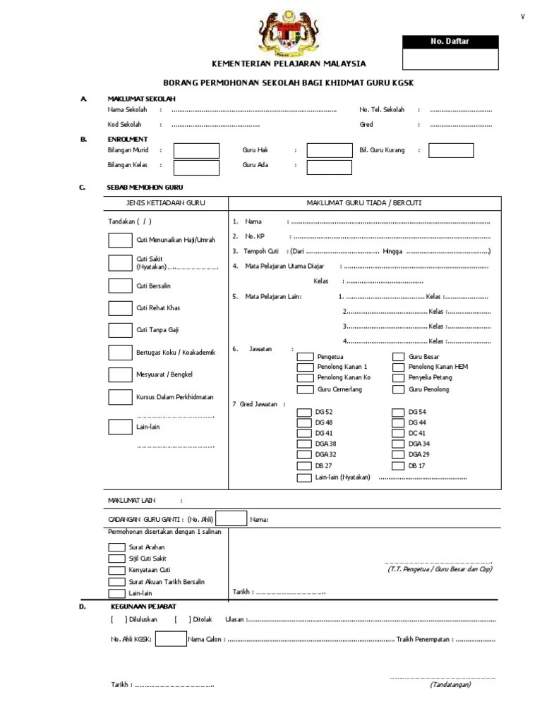 Contoh Surat Rasmi Permohonan Cuti Umrah Pdf