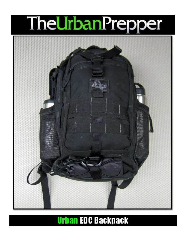 Urban EDC Backpack TheUrbanPrepper Backpack Secure Digital