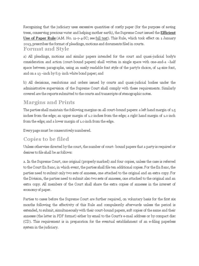 Efficient Paper Rule PDF Supreme Courts Typefaces