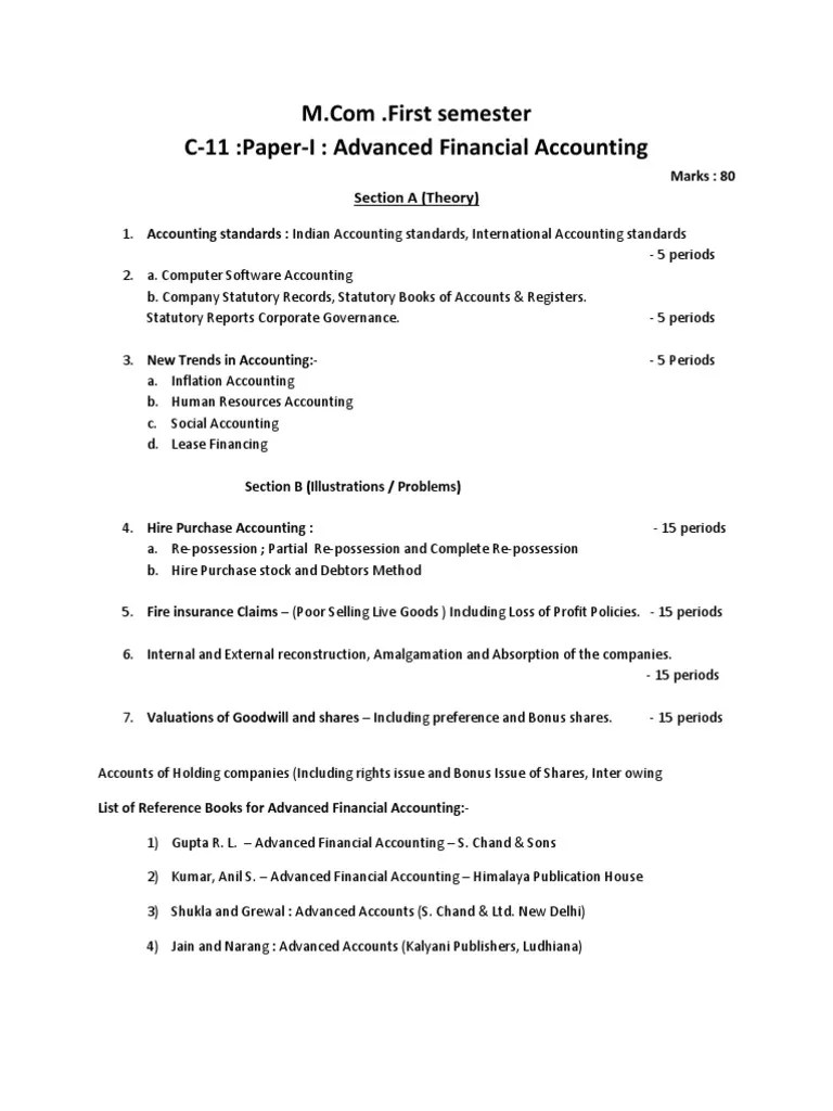 Syllabus for Semester Pattern 201213