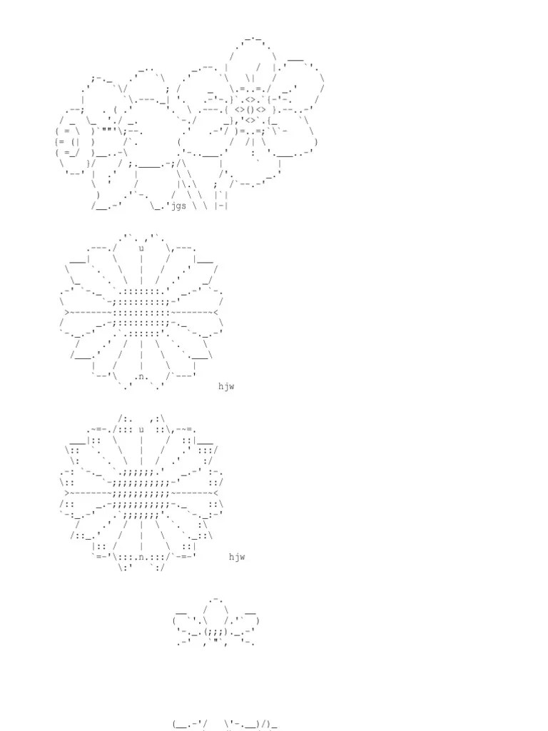 Ascii Art Flowers PDF