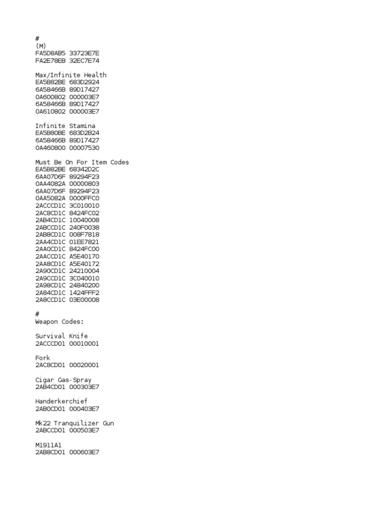 Metal Gear Solid 3 Subsistence Codebreaker 1.6 **PAL CODES