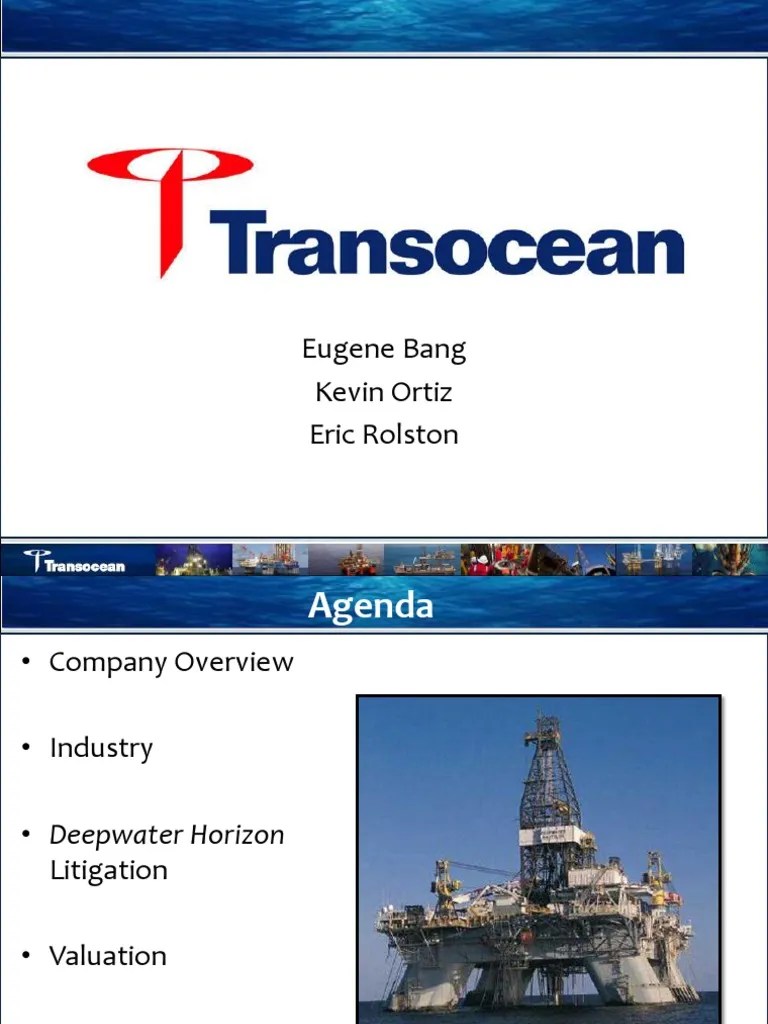 Rig | PDF | Deepwater Horizon | Bp